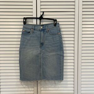 Gap denim knee length skirt